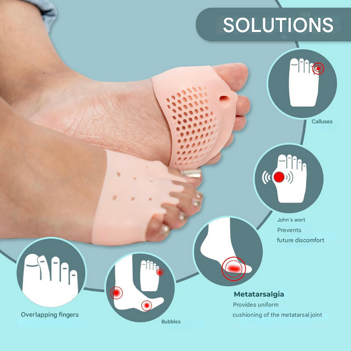 Therapeutic Toe Spreaders with Cushion Pads – Podiora-1 Pair + 1 Free-Nora Luxe