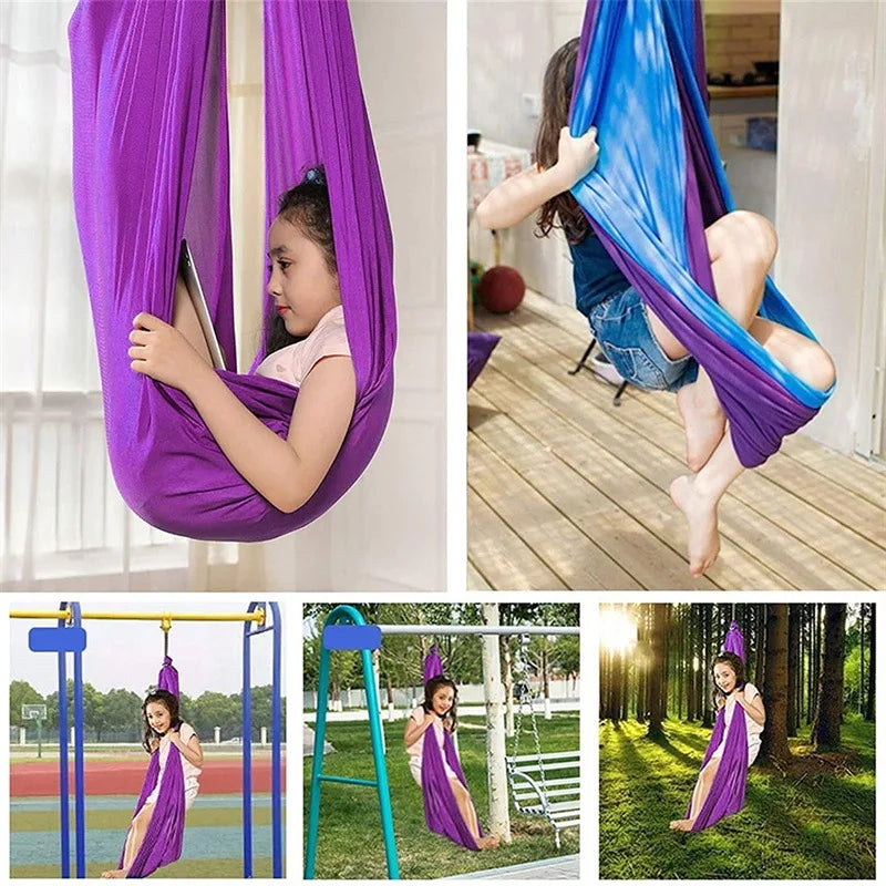 Therapy Hammock for Children - ZenNest-Blue-Nora Luxe
