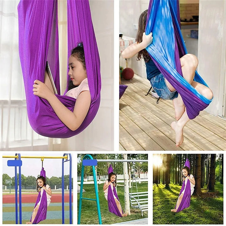Therapy Hammock for Children - ZenNest-Blue-Nora Luxe