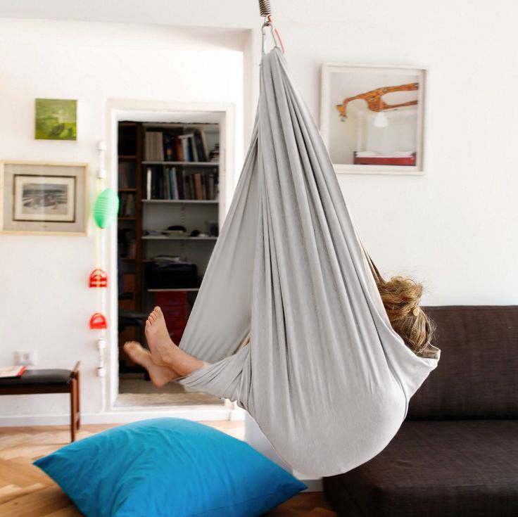 Therapy Hammock for Children - ZenNest-Gray-Nora Luxe