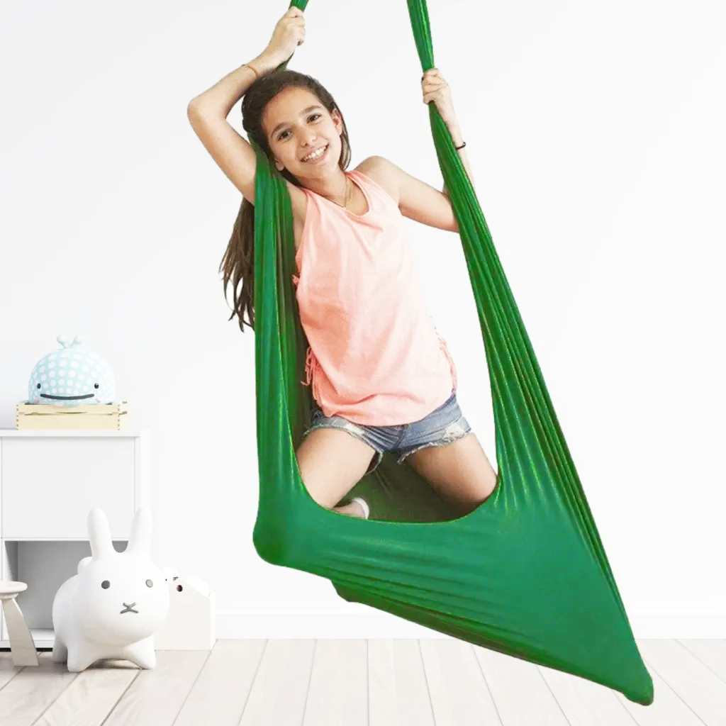 Therapy Hammock for Children - ZenNest-Green-Nora Luxe
