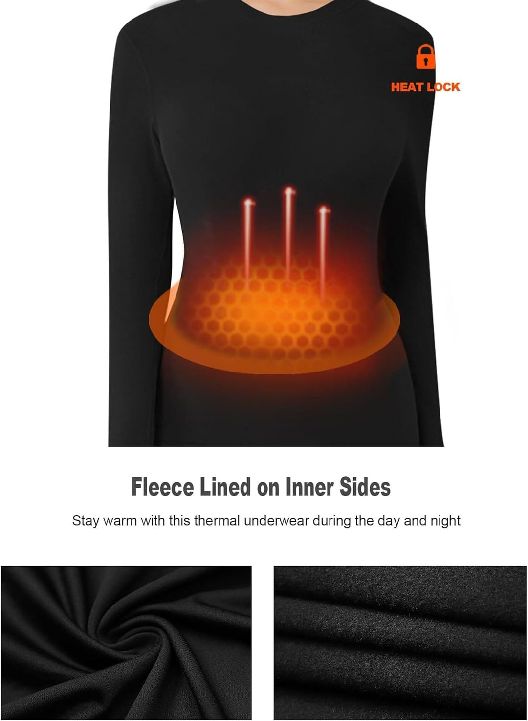 Thermal Shirts for Women - Luna (4-pack)-2 Black 1 Gray 1 White-XS-Nora Luxe