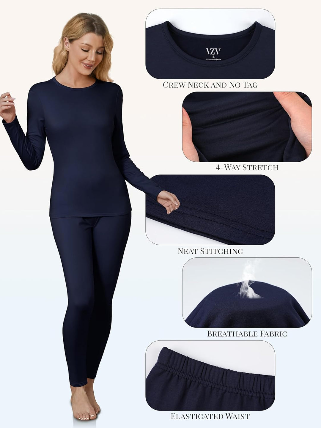 Thermal Underwear for Women - Sophie-Black-XS-Nora Luxe