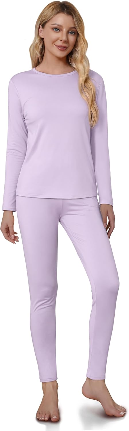 Thermal Underwear for Women - Sophie-Light Purple-XS-Nora Luxe