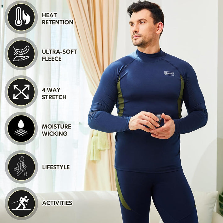 Thermal Underwear Set for Men - Thomas-Black-XS-Nora Luxe