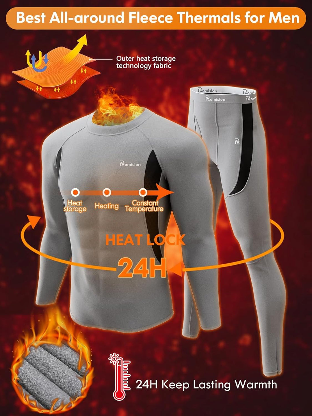Thermal Underwear Set for Men - Thomas-Black-XS-Nora Luxe