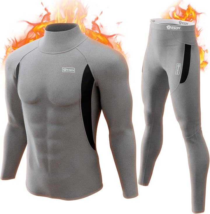 Thermal Underwear Set for Men - Thomas-Black-XS-Nora Luxe