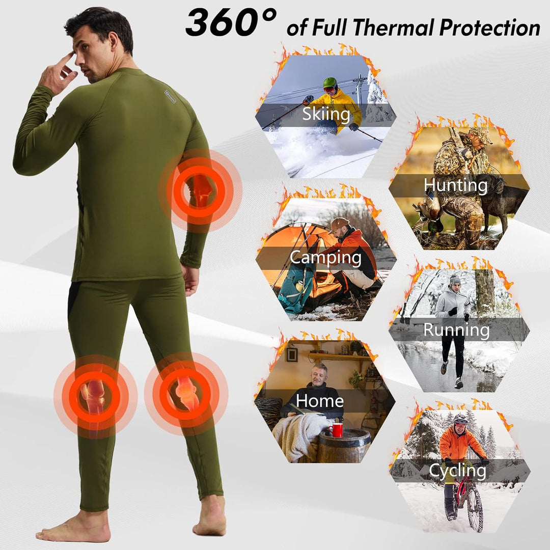 Thermal Underwear Set for Men - Thomas-Black-XS-Nora Luxe