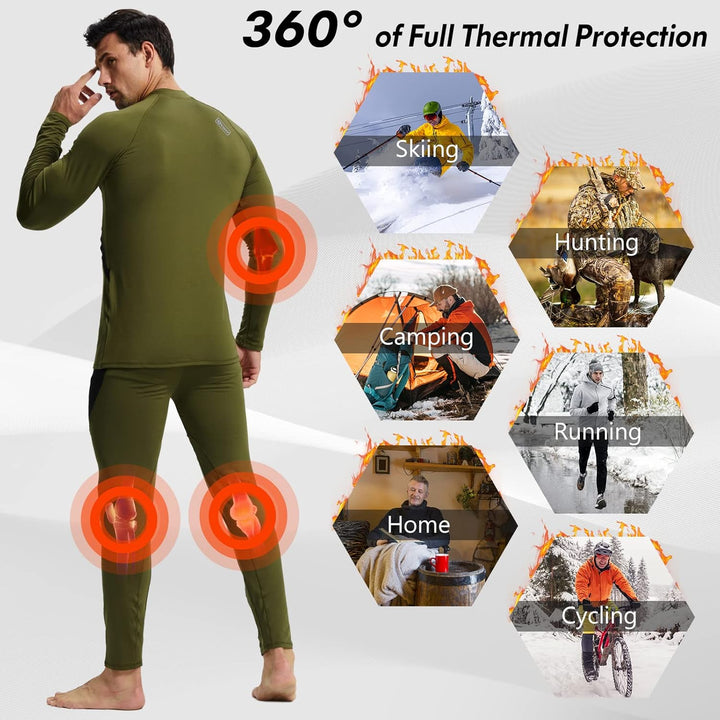 Thermal Underwear Set for Men - Thomas-Black-XS-Nora Luxe