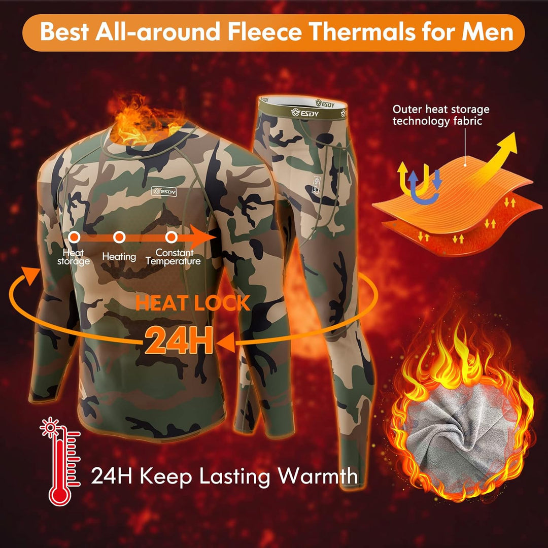 Thermal Underwear Set for Men - Thomas-Black-XS-Nora Luxe