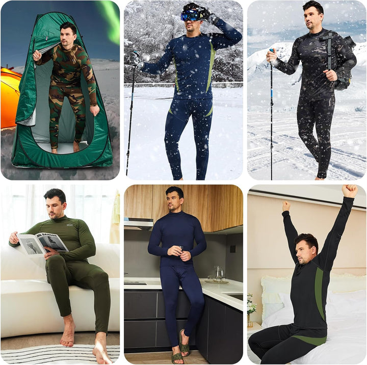 Thermal Underwear Set for Men - Thomas-Black-XS-Nora Luxe