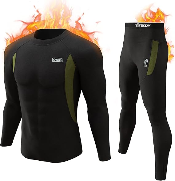 Thermal Underwear Set for Men - Thomas-Black-XS-Nora Luxe