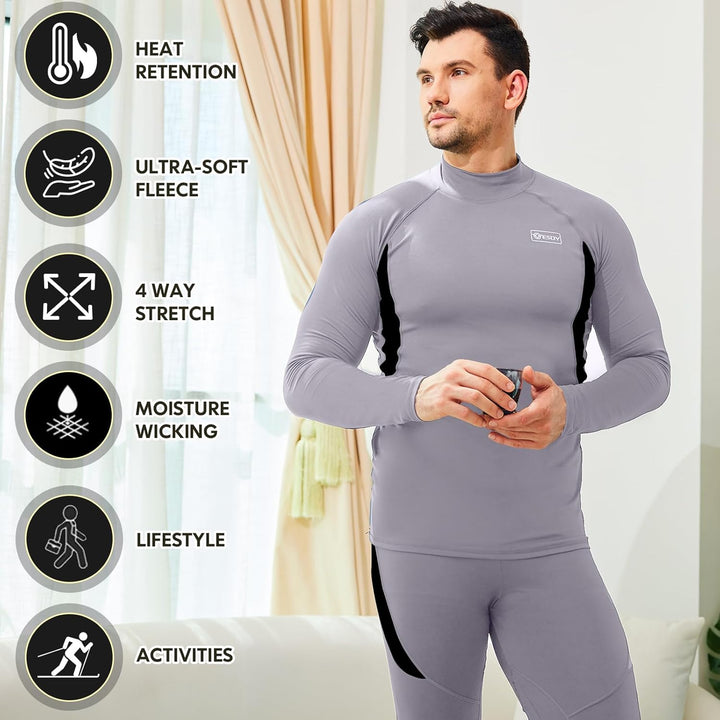 Thermal Underwear Set for Men - Thomas-Black-XS-Nora Luxe