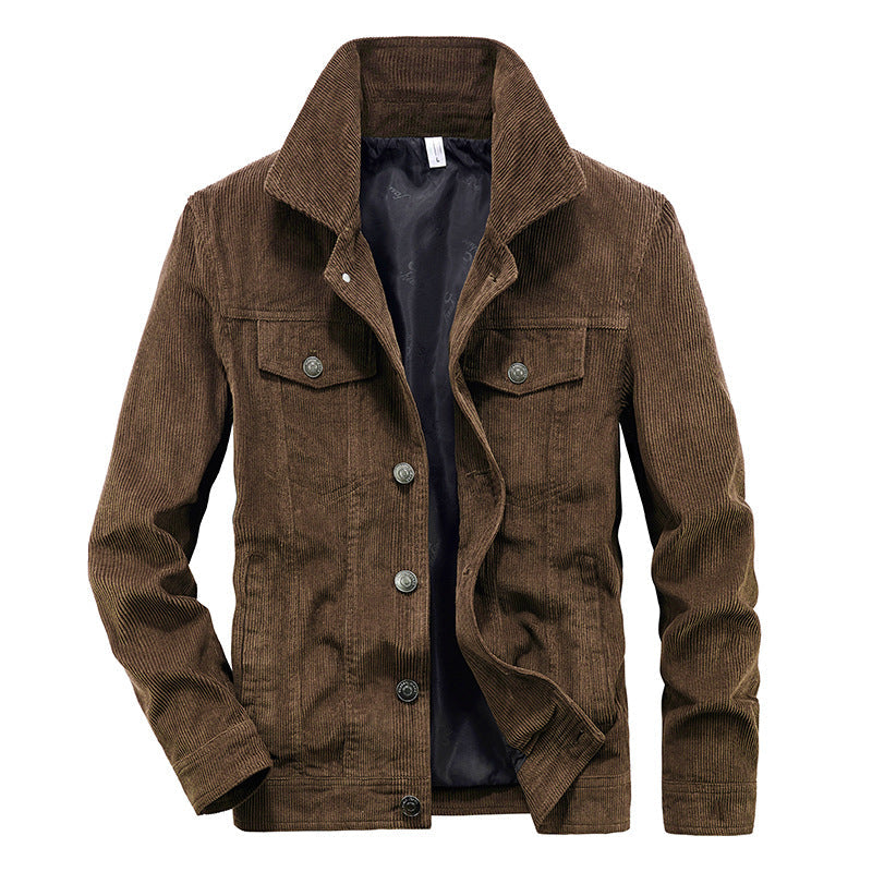 Thin Velvet Jacket for Men - Elias-Coffee-M-Nora Luxe