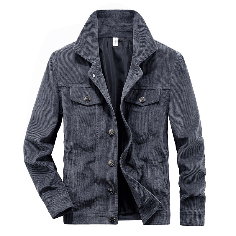 Thin Velvet Jacket for Men - Elias-Gray-M-Nora Luxe