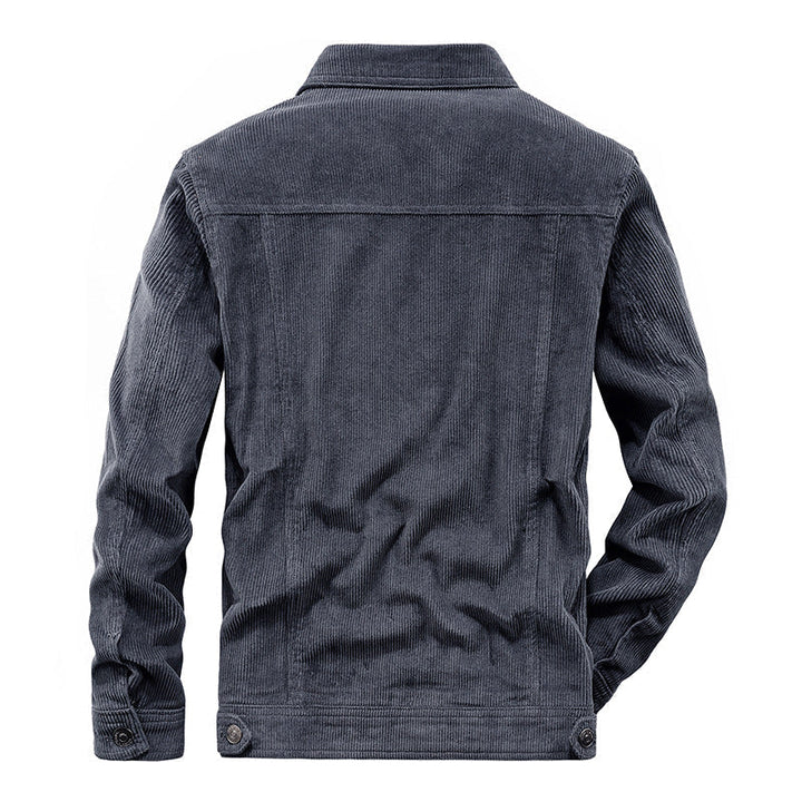 Thin Velvet Jacket for Men - Elias-Khaki-M-Nora Luxe