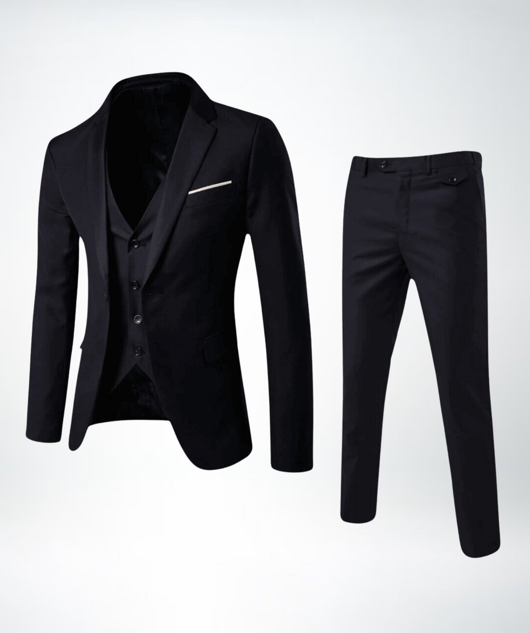 Three-Piece Suit - Archer-Black-S-Nora Luxe