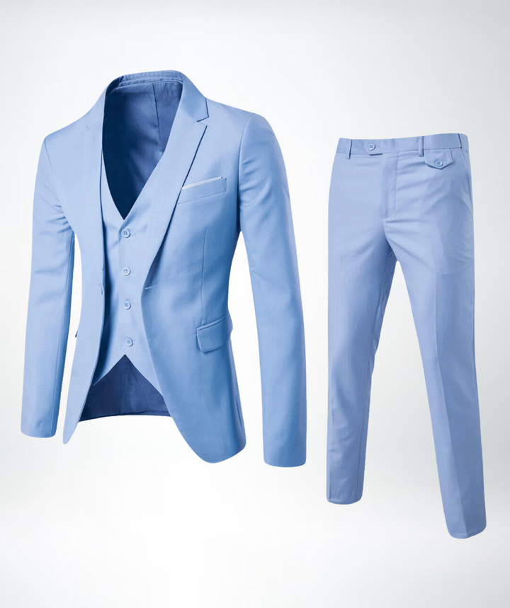 Three-Piece Suit - Archer-Light blue-S-Nora Luxe