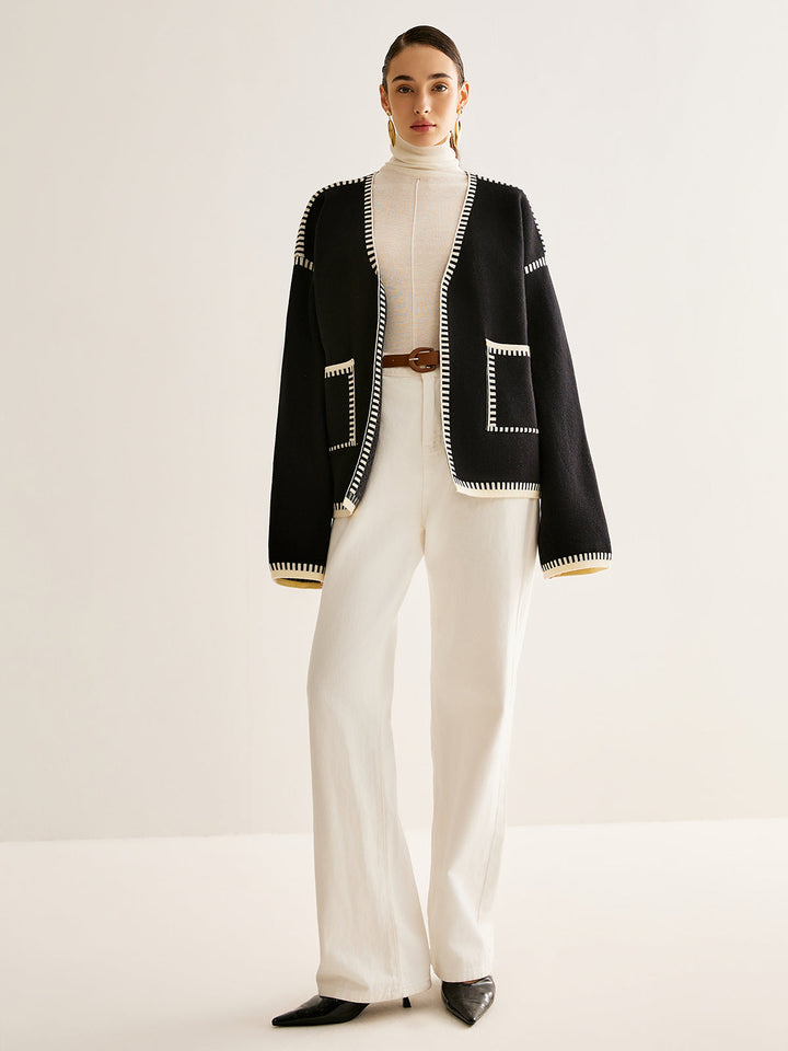 Tied Cardigan with Belt for Women - Celine-S-Nora Luxe