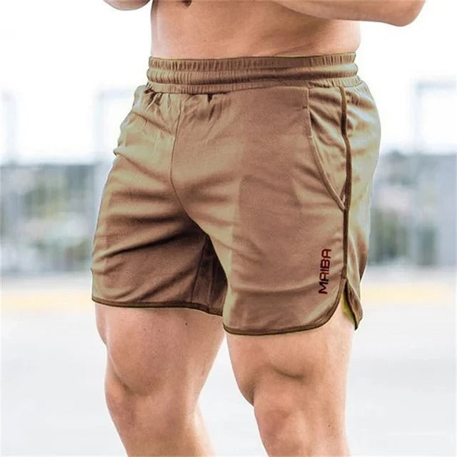 Tight Swim Shorts Made of Stretch Fabric for Men - Timo-Brown-M-Nora Luxe