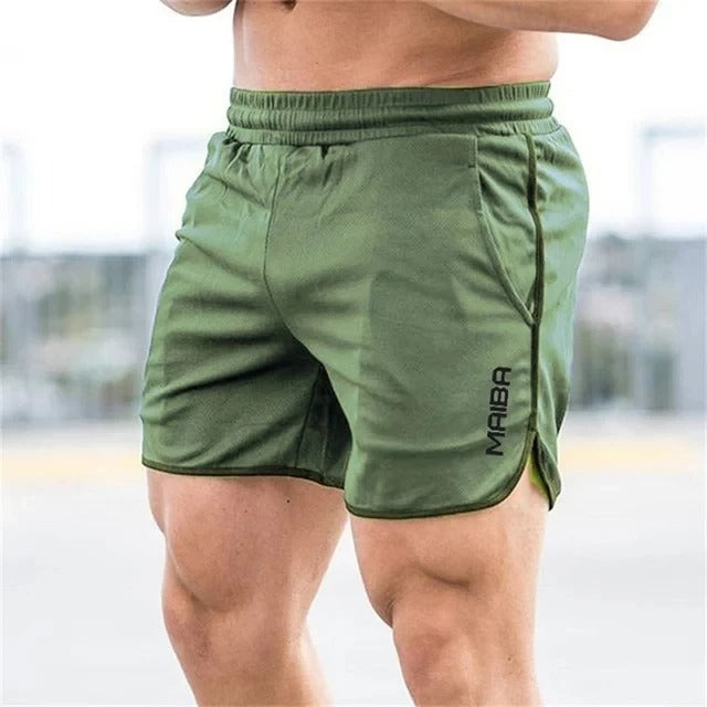 Tight Swim Shorts Made of Stretch Fabric for Men - Timo-Green-M-Nora Luxe