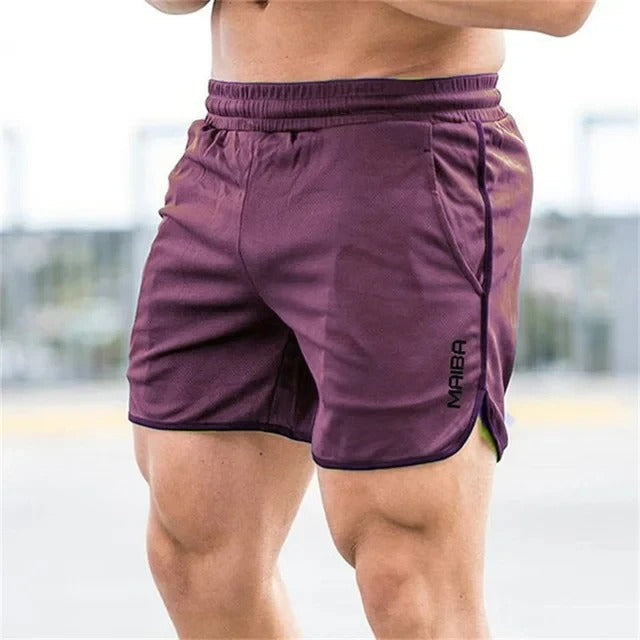 Tight Swim Shorts Made of Stretch Fabric for Men - Timo-Purple-M-Nora Luxe