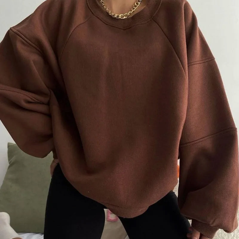 Timeless Ladies Sweater - Elise-Brown-S-Nora Luxe