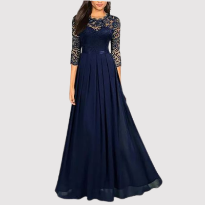 Timeless Maxi Evening Dress - Celeste-Blue-S-Nora Luxe