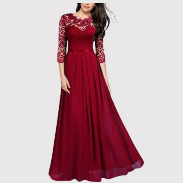 Timeless Maxi Evening Dress - Celeste-Red-S-Nora Luxe