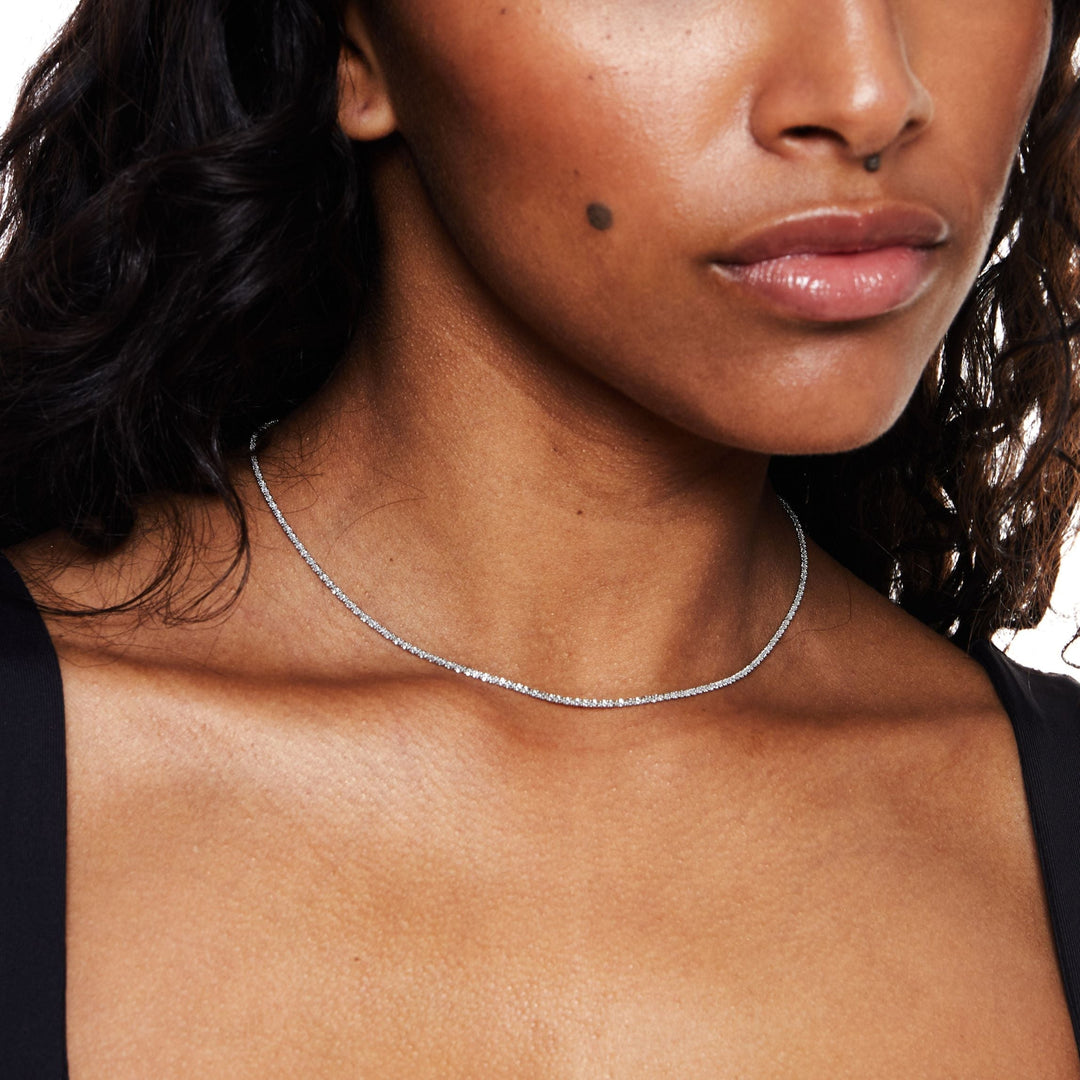 Timeless Necklace - Amaya-Silver-Nora Luxe