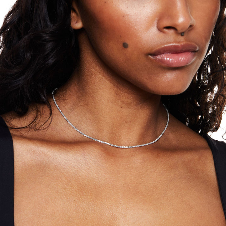 Timeless Necklace - Amaya-Silver-Nora Luxe