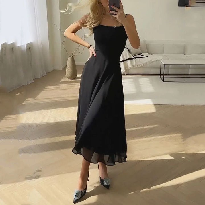 Timeless Sleeveless Dress - Sofia-Black-XS-Nora Luxe
