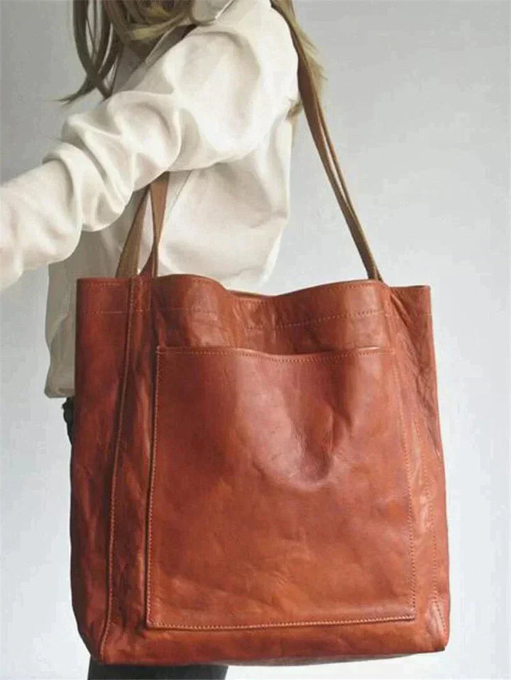 Timeless Tote Bag - Elora-Brown-Nora Luxe