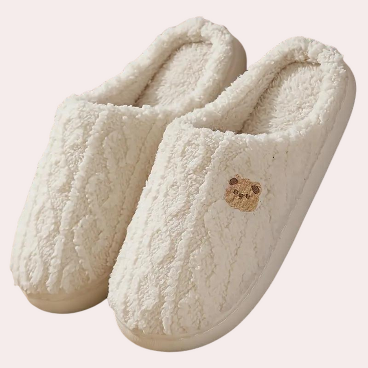 Tinsel - Comfy Soft Slippers for Women-White-4-Nora Luxe