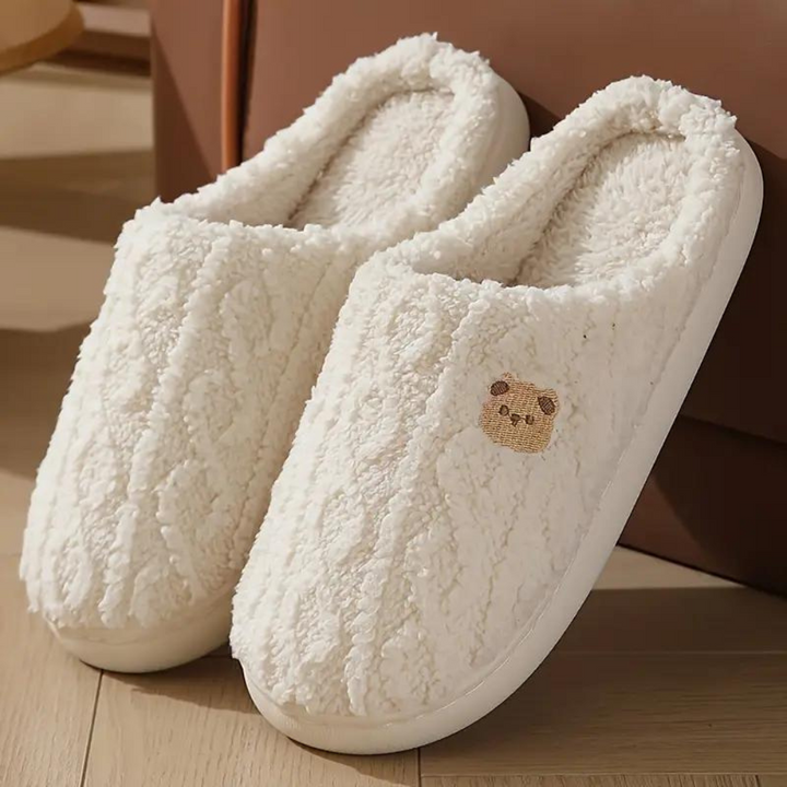 Tinsel - Comfy Soft Slippers for Women-White-4-Nora Luxe