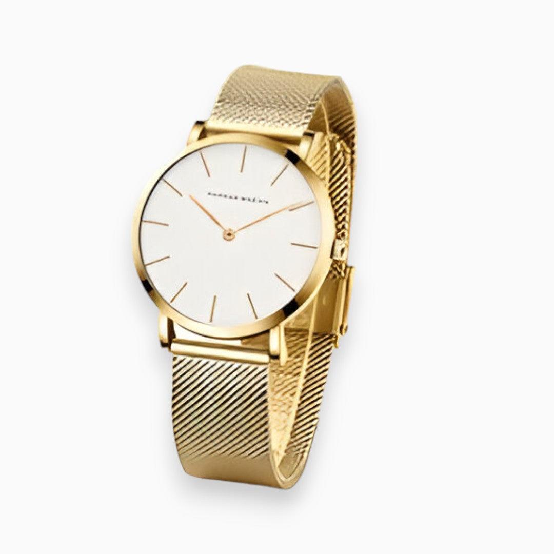 Titanium Chic Watch - Elara-Gold-Nora Luxe