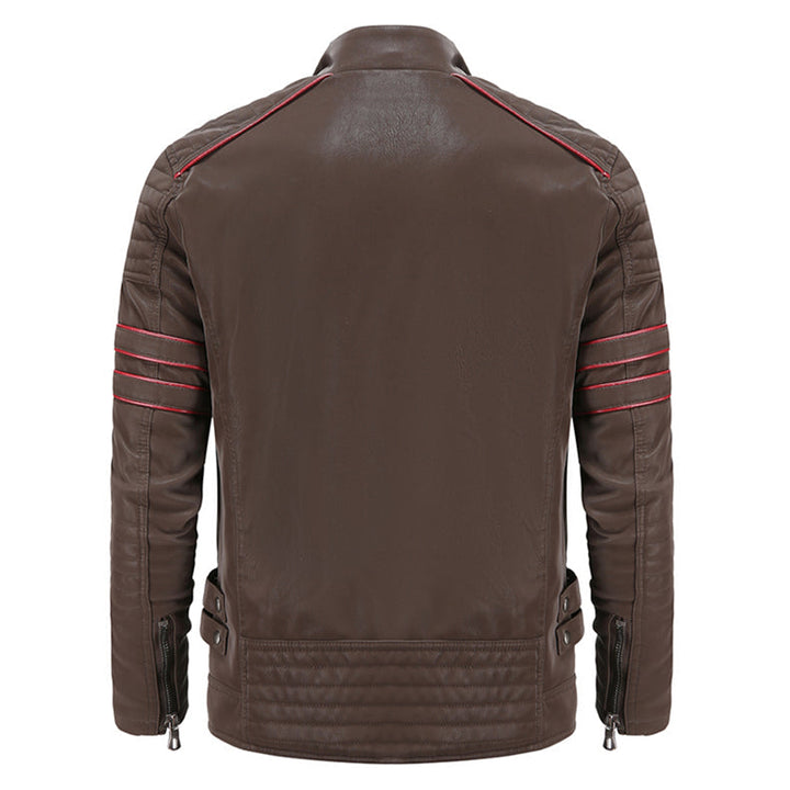 Titanium Rogue Leather Jacket - Hugh-Black-S-Nora Luxe