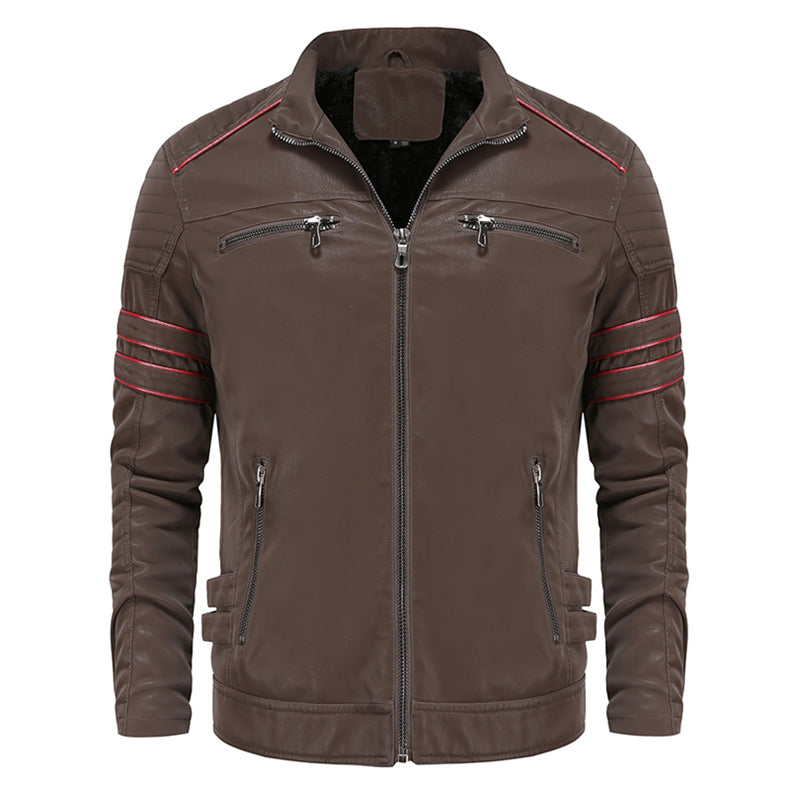 Titanium Rogue Leather Jacket - Hugh-Black-S-Nora Luxe