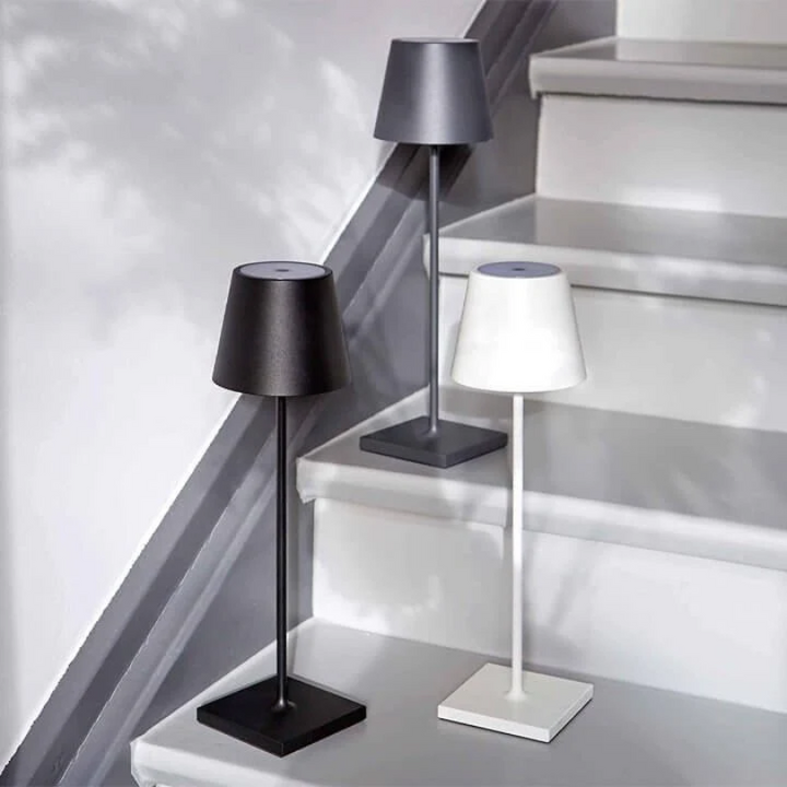Touch-Sensitive LED Table Lamp - LumiFlex-Gray-Nora Luxe