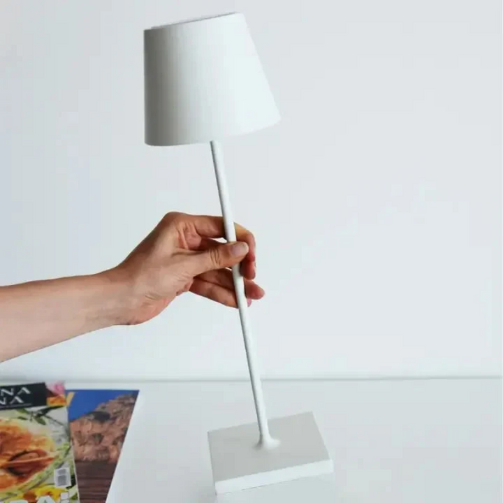 Touch-Sensitive LED Table Lamp - LumiFlex-Gray-Nora Luxe