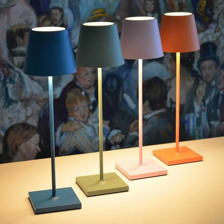 Touch-Sensitive LED Table Lamp - LumiFlex-Gray-Nora Luxe