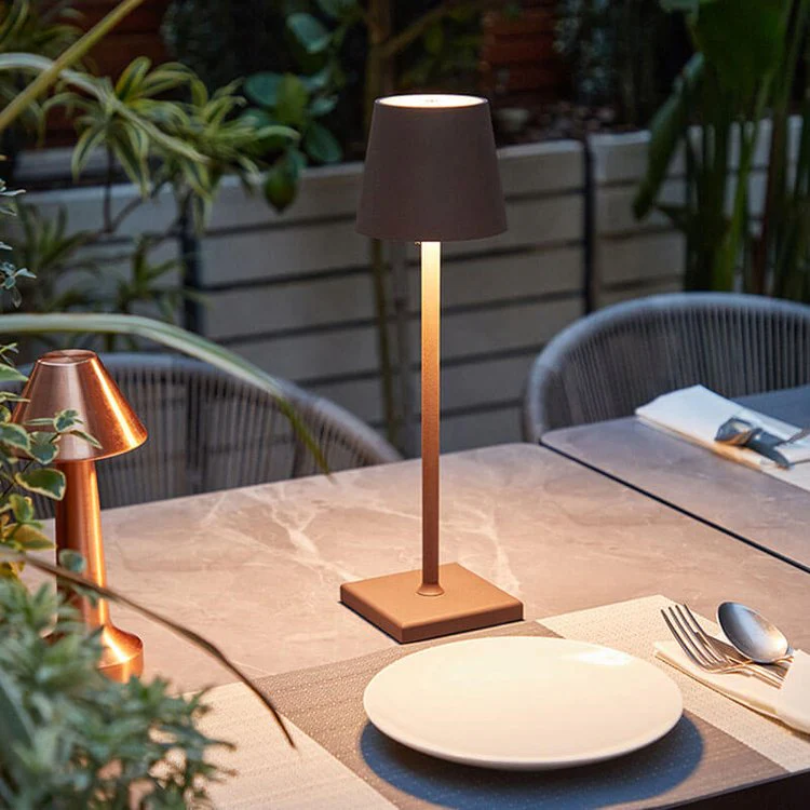 Touch-Sensitive LED Table Lamp - LumiFlex-Gray-Nora Luxe