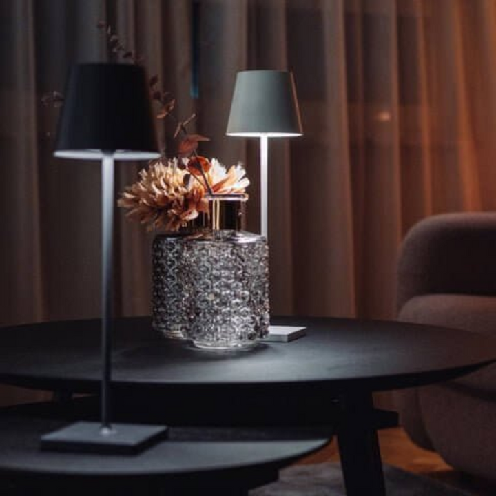 Touch-Sensitive LED Table Lamp - LumiFlex-Gray-Nora Luxe