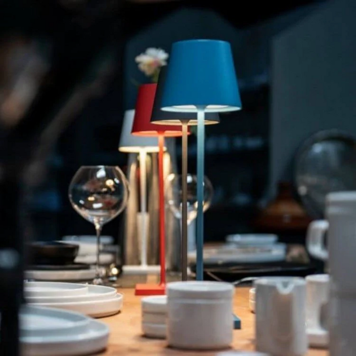 Touch-Sensitive LED Table Lamp - LumiFlex-Gray-Nora Luxe