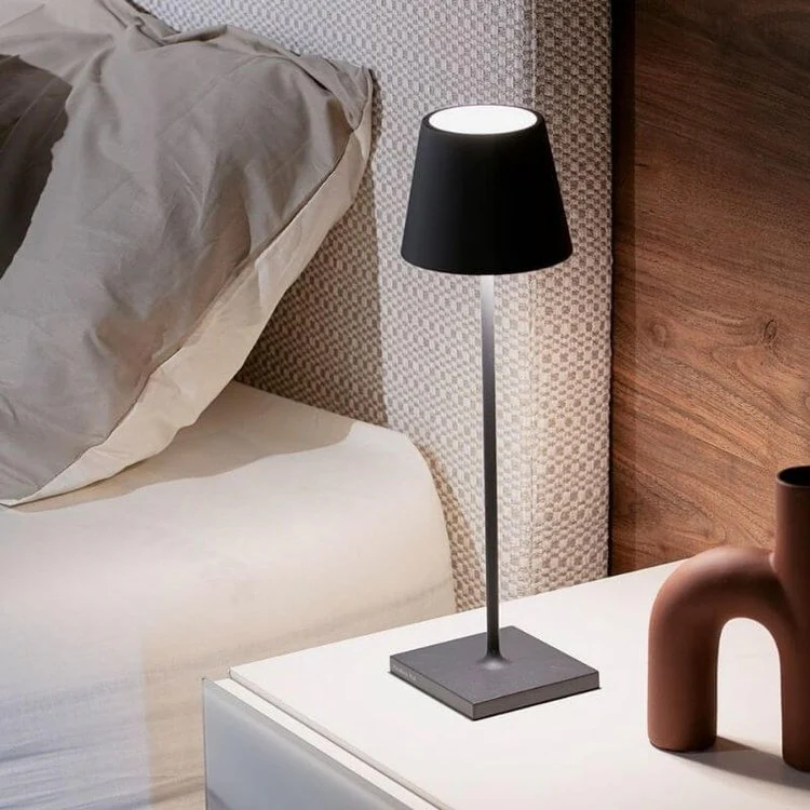 Touch-Sensitive LED Table Lamp - LumiFlex-Gray-Nora Luxe