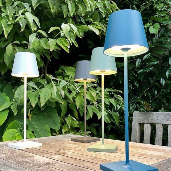 Touch-Sensitive LED Table Lamp - LumiFlex-Gray-Nora Luxe