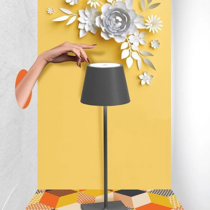 Touch-Sensitive LED Table Lamp - LumiFlex-Gray-Nora Luxe