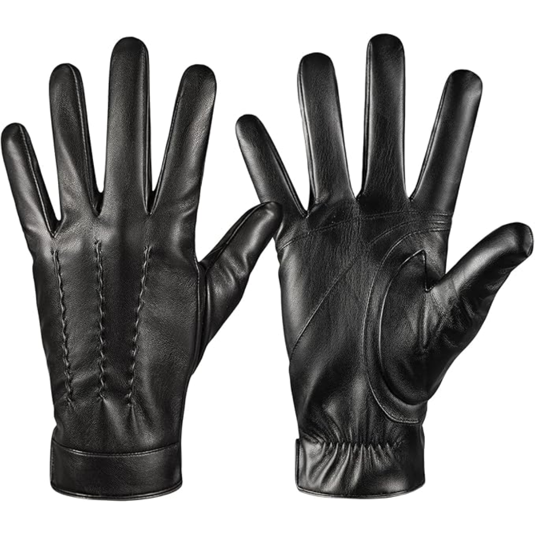 Touchscreen Winter Gloves with Cashmere Lining - Julien-Black-S-Nora Luxe