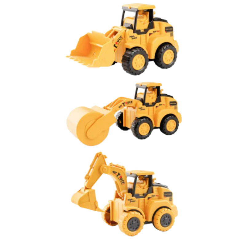 Toy Excavator Set - BuildBuddies-3-Pack-Nora Luxe