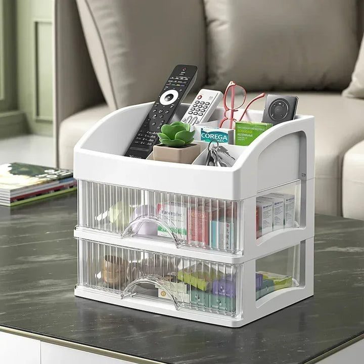 Transparent Acrylic Make-up Organizer - Clarityn-1-The Livary